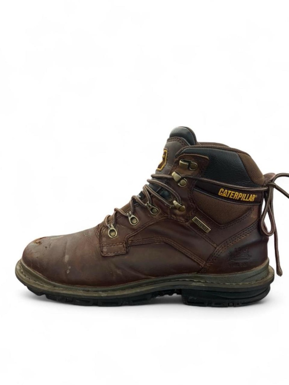 Mens Caterpillar Steel Toe Work Boots size 10.5 M